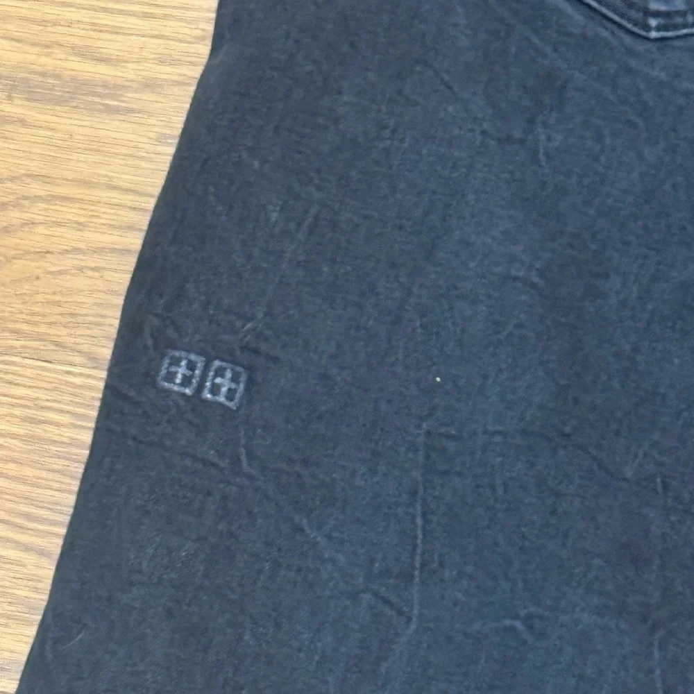 Ksubi. Chitch Dusk Black Raw Hem CroppedJeans. Size 36. 26 inseam.